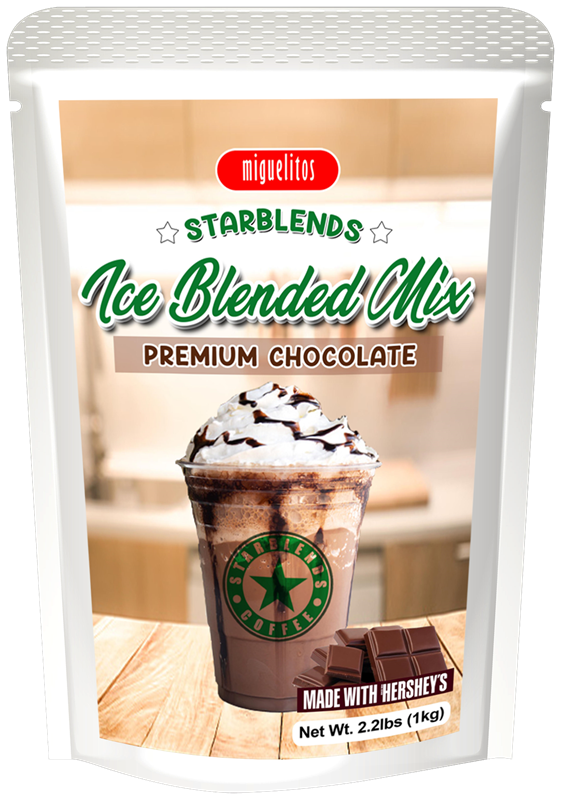 Starblends Premium Chocolate Ice Blended Mix pouch