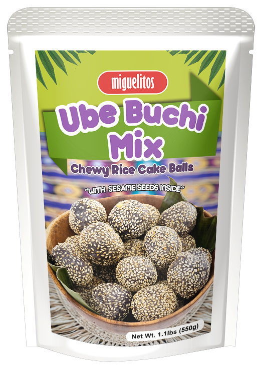 Miguelitos Ube Buchi Mix pouch