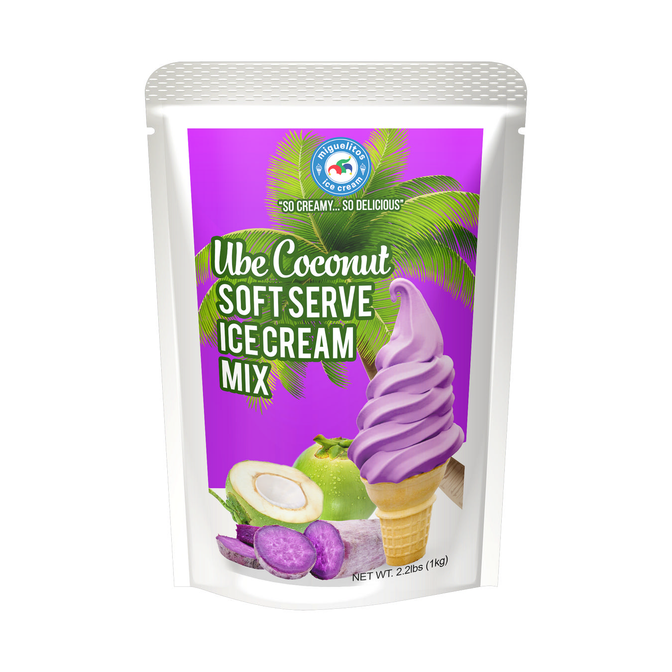 Ube Coconut Soft Serve